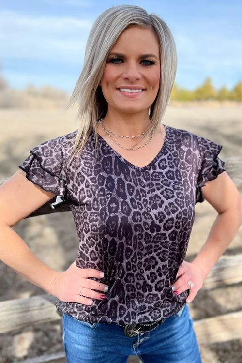 The Night Leopard Top